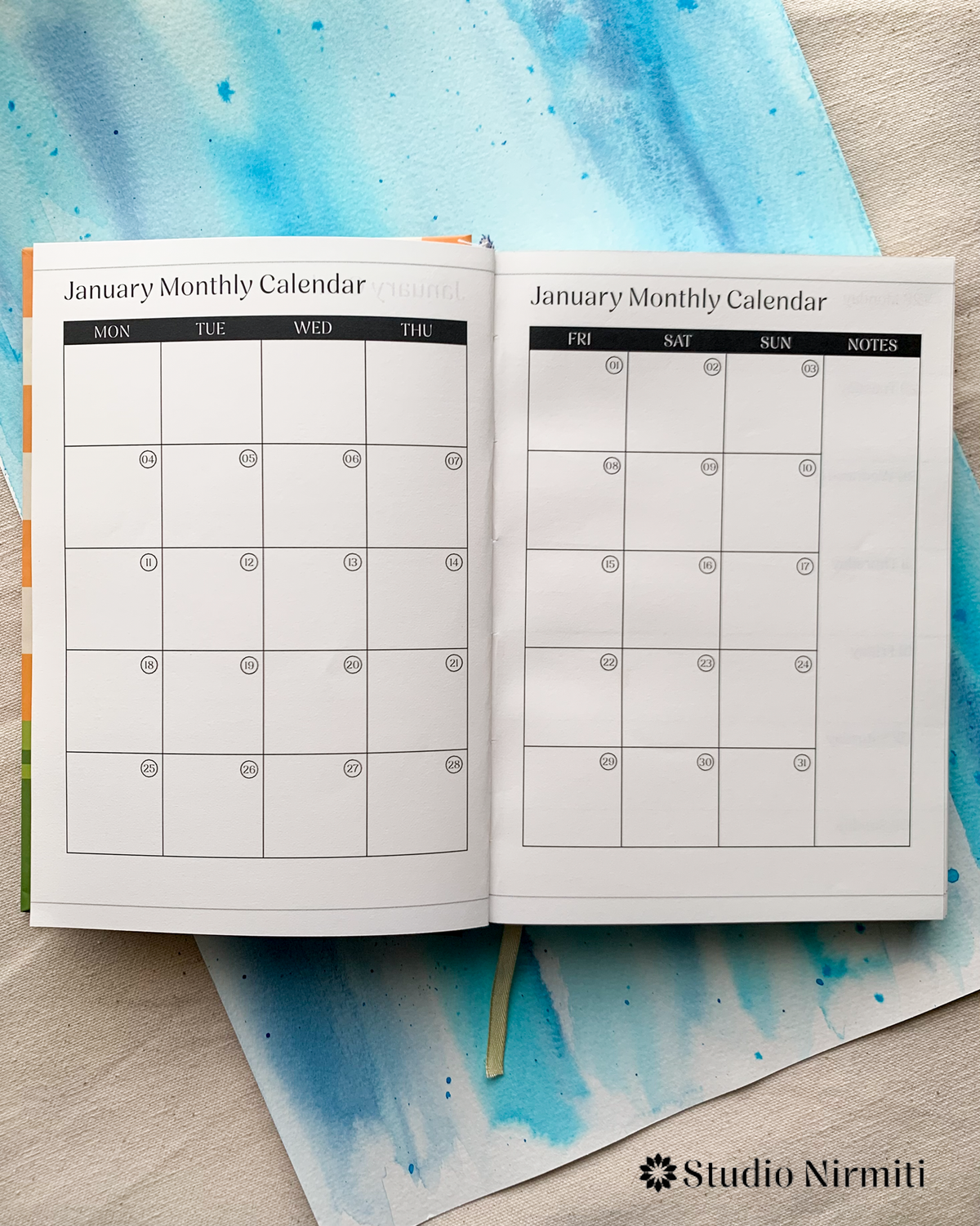 Studio Nirmiti 2027 Planner